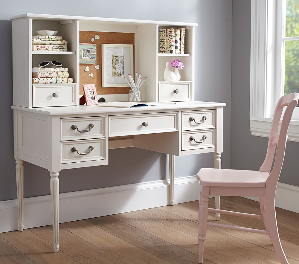 Desk with on sale tall hutch