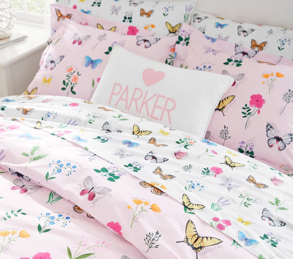 Botanical Butterfly Duvet Cover Shams