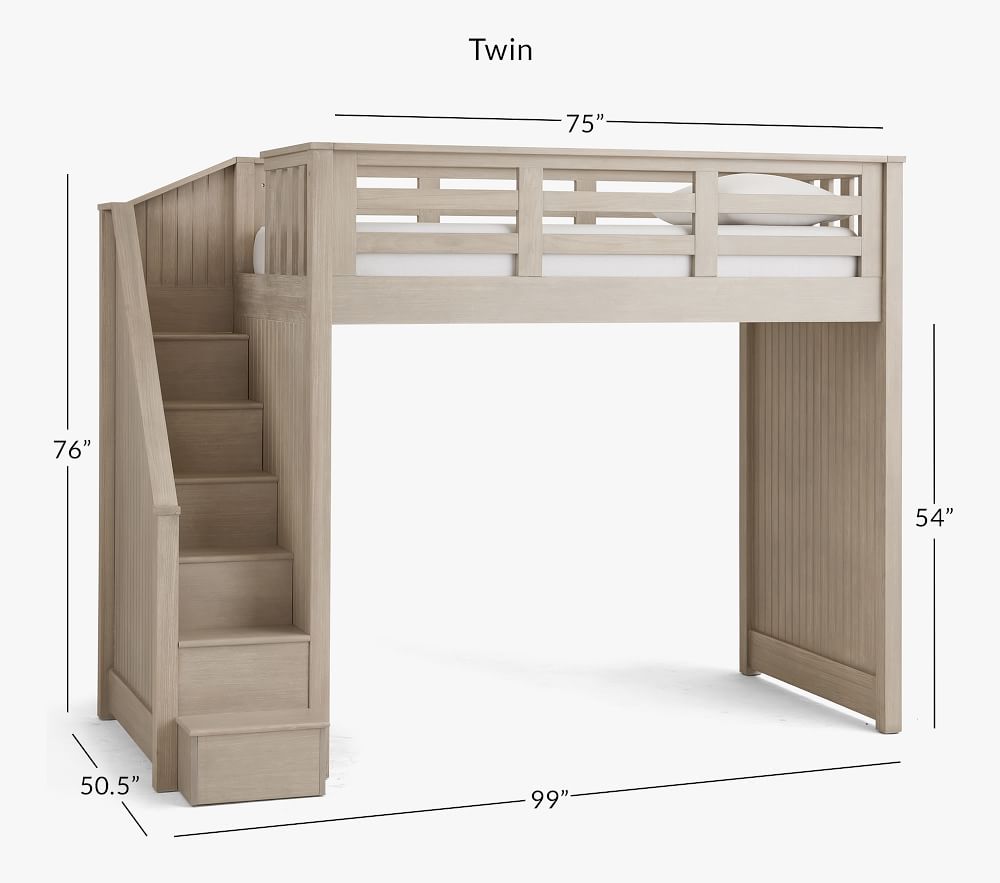 Cheap loft outlet beds with stairs