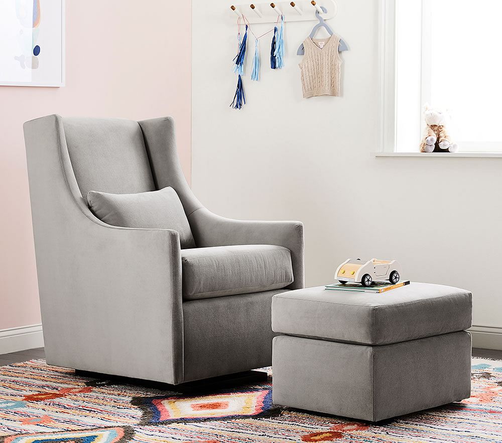 Shop west elm x pbk Graham Glider Stationary Ottoman online
