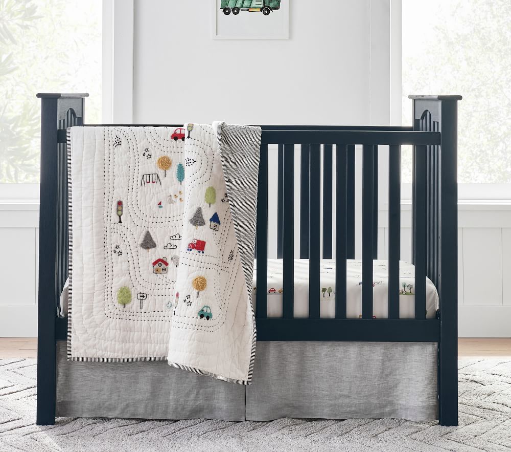 Pottery barn kendall fixed gate crib shop