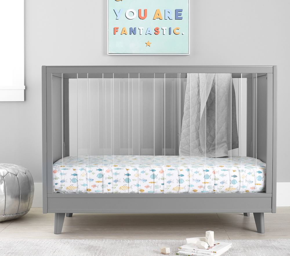 Shop Sloan Acrylic Convertible Crib online Pottery Barn Kids UAE