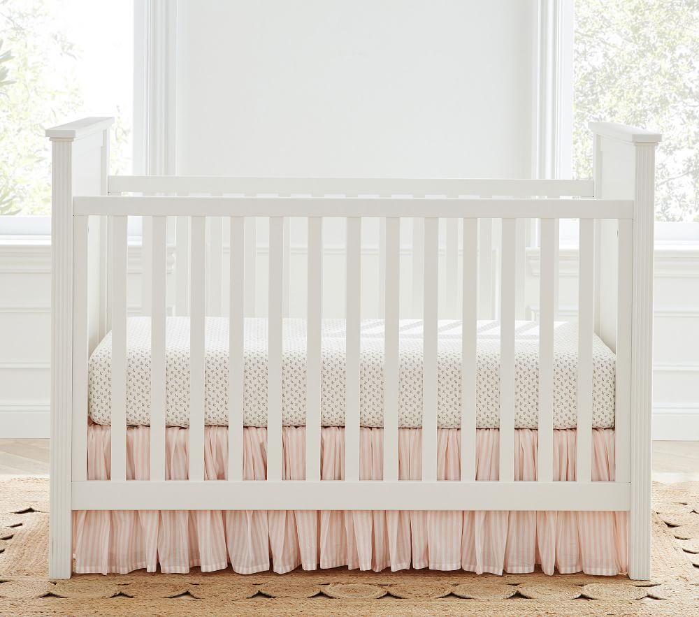 Shop Emily Meritt Striped Ruffle Crib Skirt online Pottery