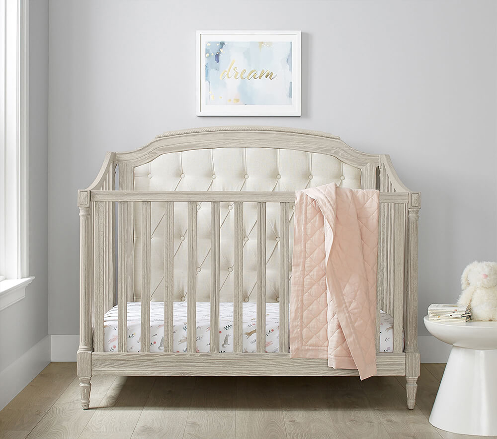 Pottery barn tufted crib store