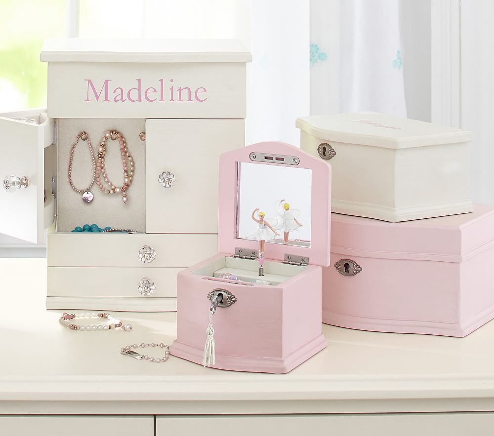Shop White Abigail Jewelry Box Collection online Pottery Barn