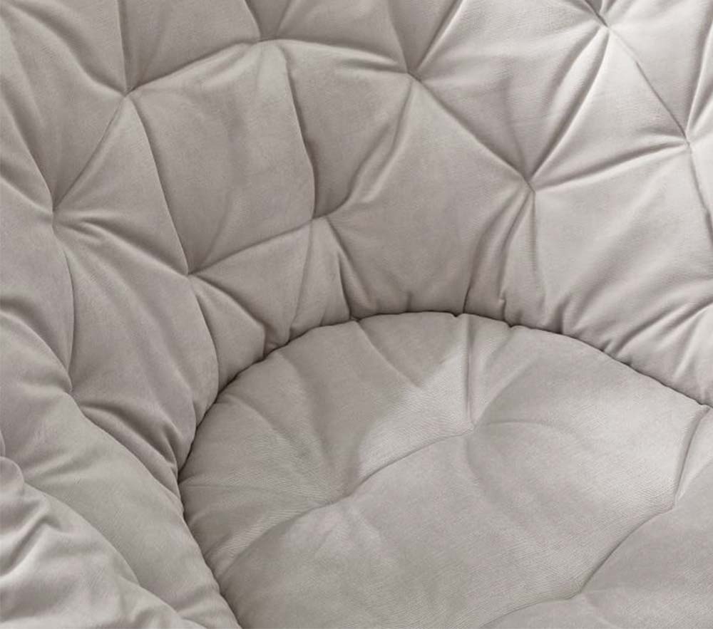 Shop Lustre Velvet Light Gray Hang A Round Lounge Chair online