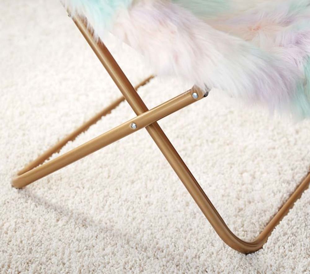 Round fur chair deals