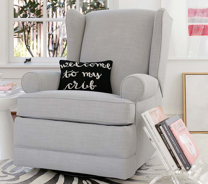 Wingback shop rocker recliner