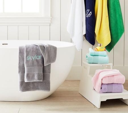 Shop Classic Solid Bath Towel Collection online Pottery Barn