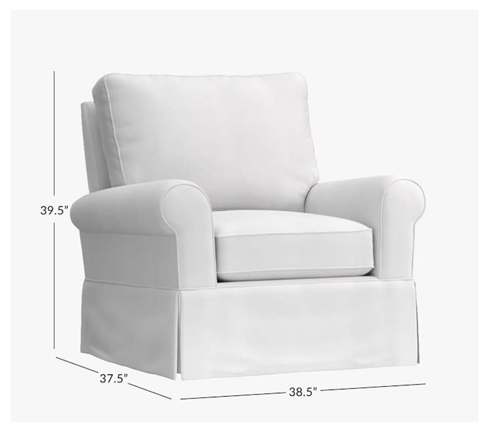 Shop Comfort Upholstered Glider Brushed Crossweave Light Gray