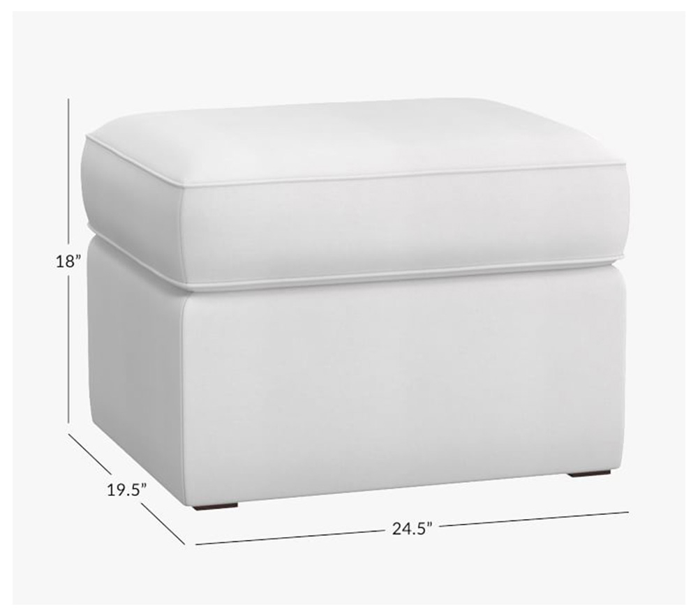 Upholstered ottoman shop