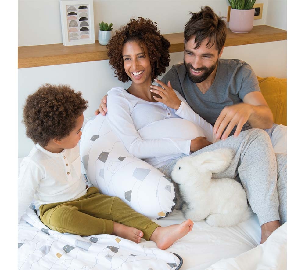 Shop Doomoo Buddy Bear Pregnancy Pillow White Grey online
