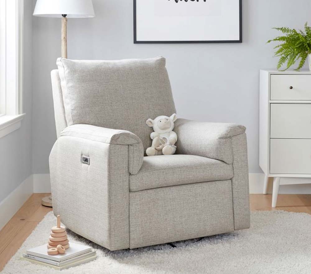 Light discount grey recliner