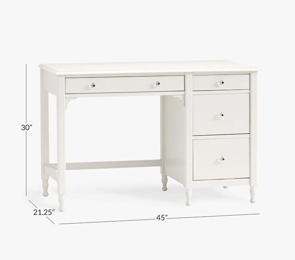 Yerby rectangular writing desk top with hutch desk