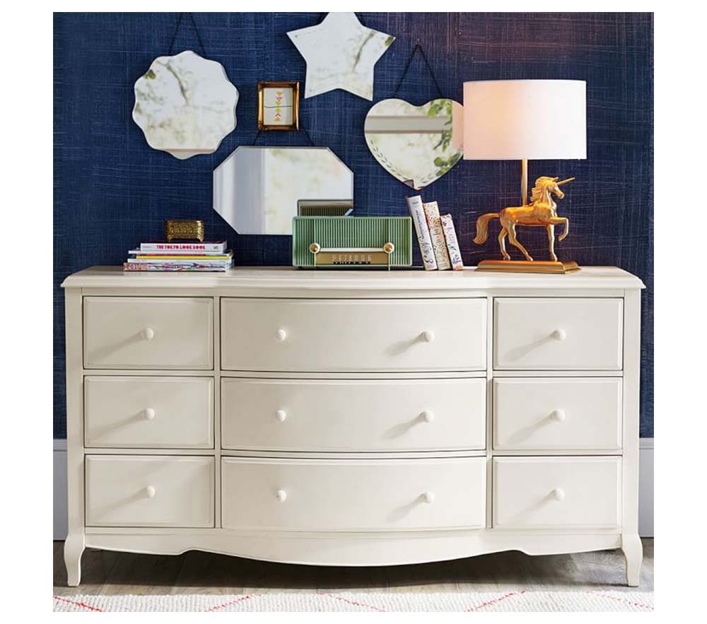 Shop Lilac 9 Drawer Wide Dresser online Pottery Barn Kids UAE