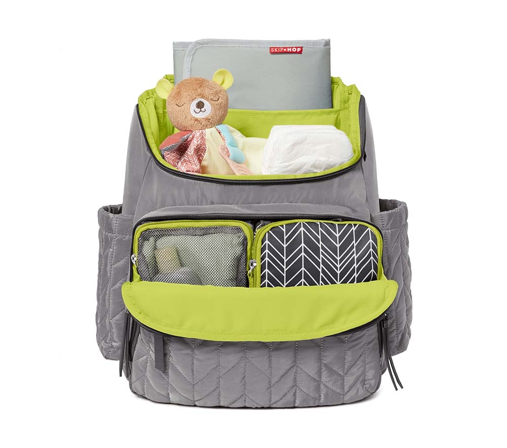 Grey skip hop diaper bag shop