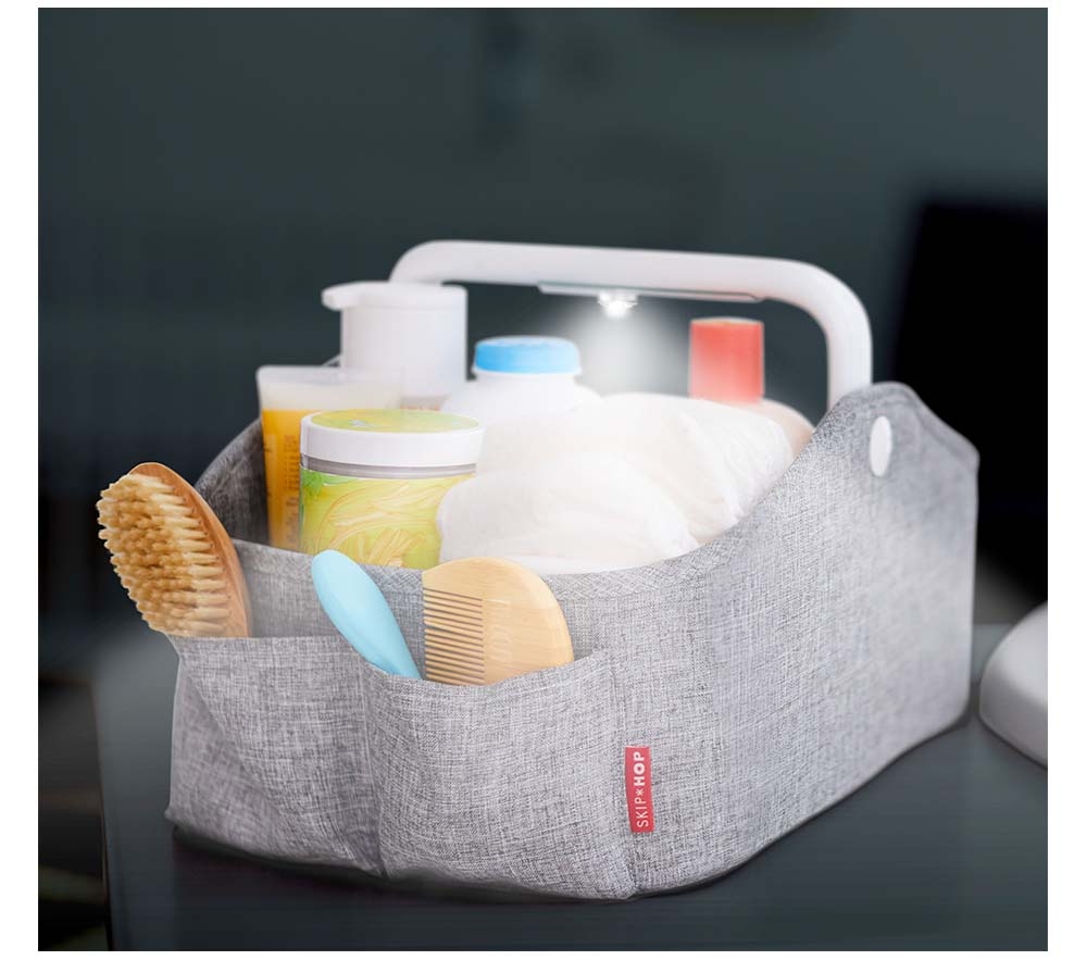 SKIP HOP LIGHT UP DIAPER CADDY GREY