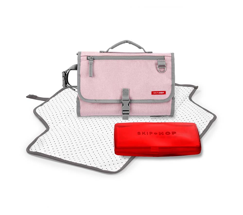 Skip hop deals pink changing bag