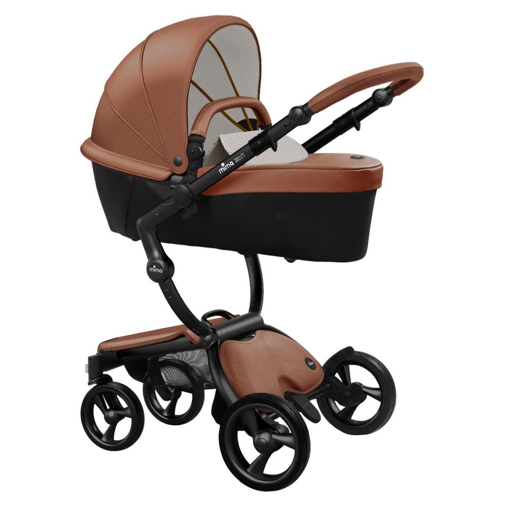 Shop Mima Xari Stroller Frame Black Camel Seat and Sandy Beige