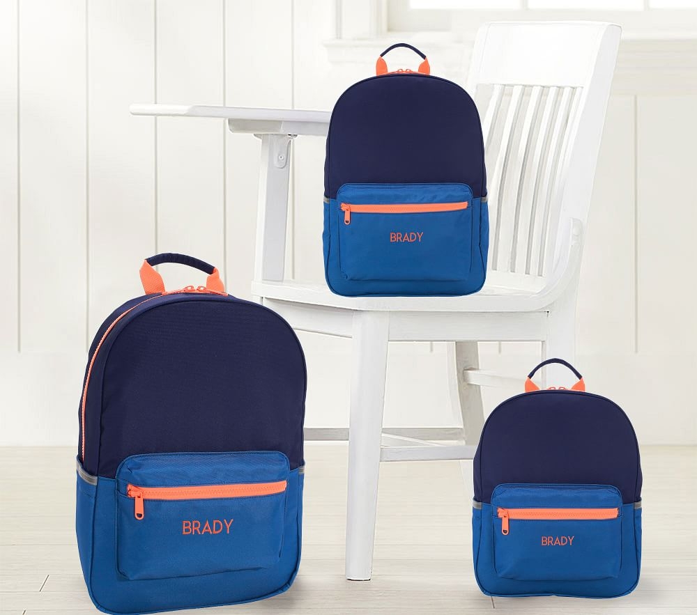 Orange bookbag hot sale