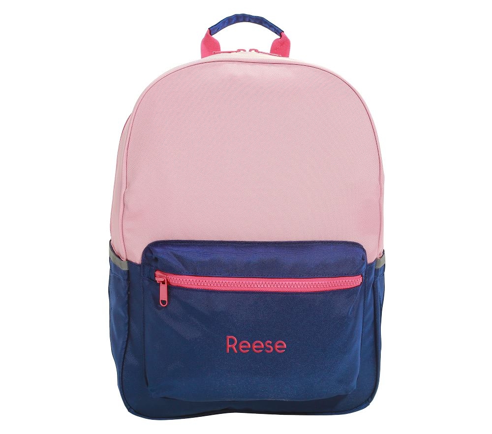 Shop Astor Light Pink Navy Backpacks online Pottery Barn Kids UAE