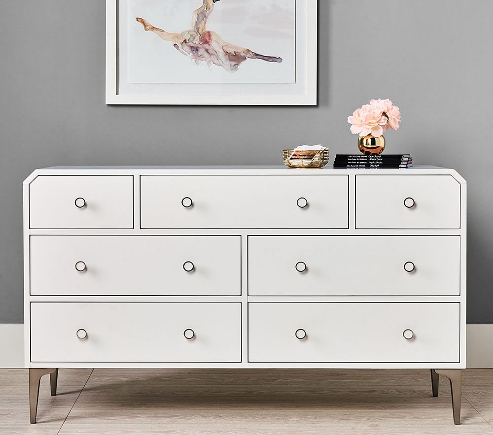 Extra long 2025 white dresser