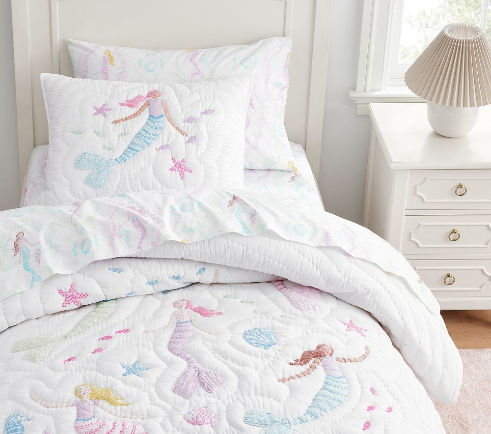 Pottery barn mermaid bedding discount