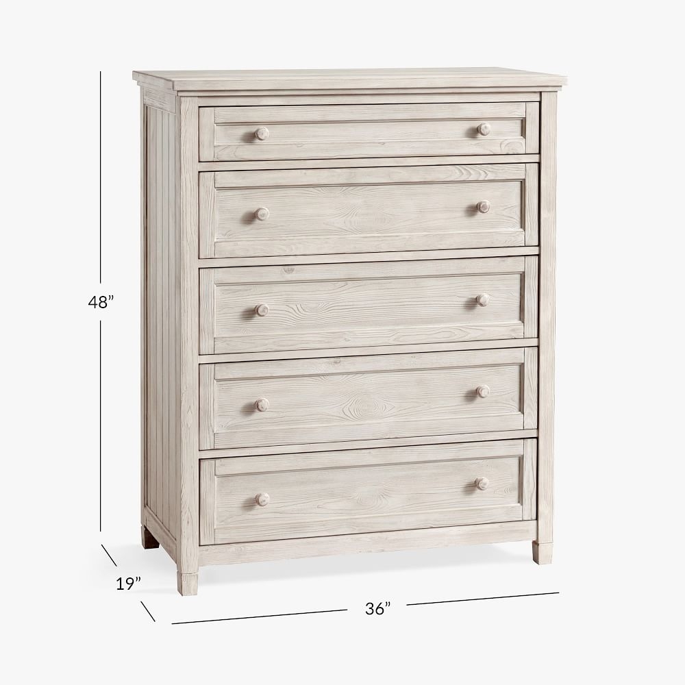 5 drawer top vertical dresser