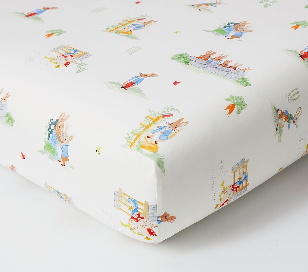 Peter rabbit hotsell fitted cot sheet