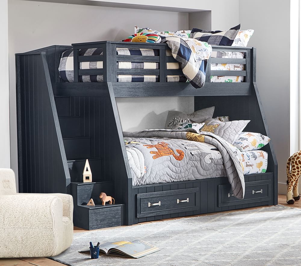 Belden Twin Over Full Stair Loft Bed
