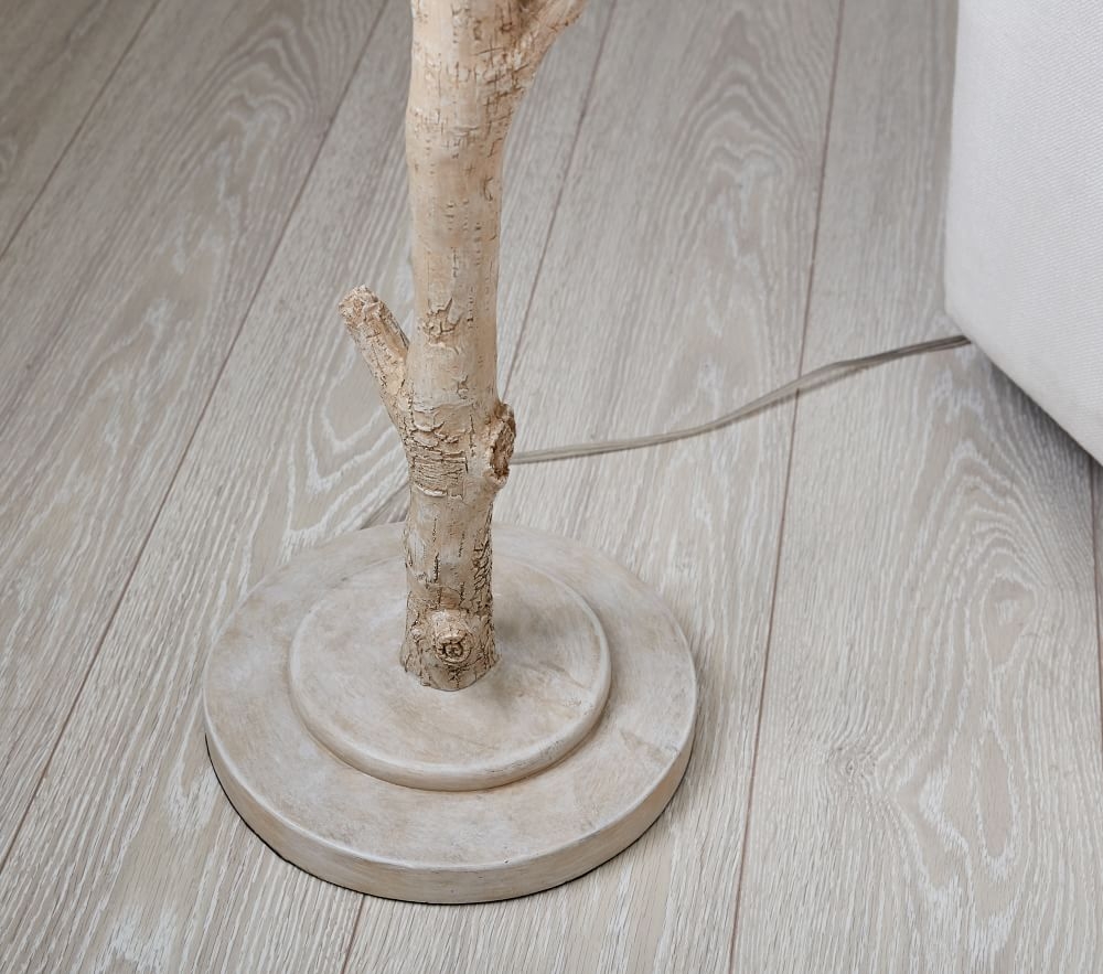 Birch floor store lamp