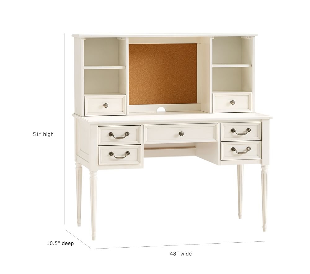 Desk with best sale tall hutch
