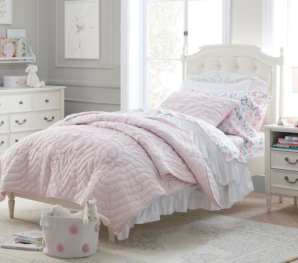 Pottery barn best sale upholstered bed