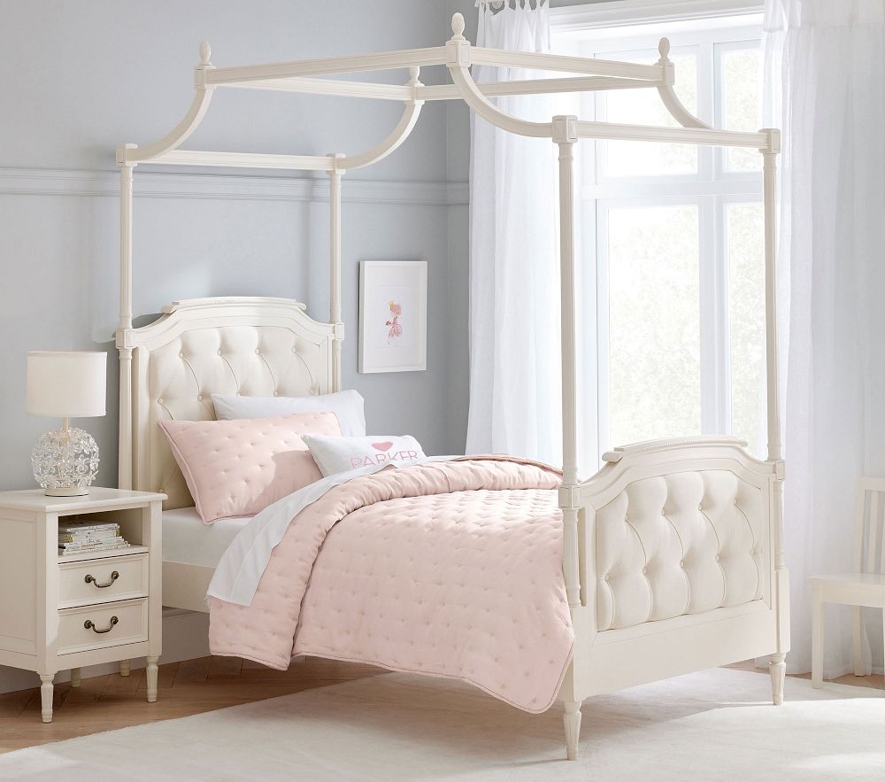 Blythe tufted outlet canopy bed