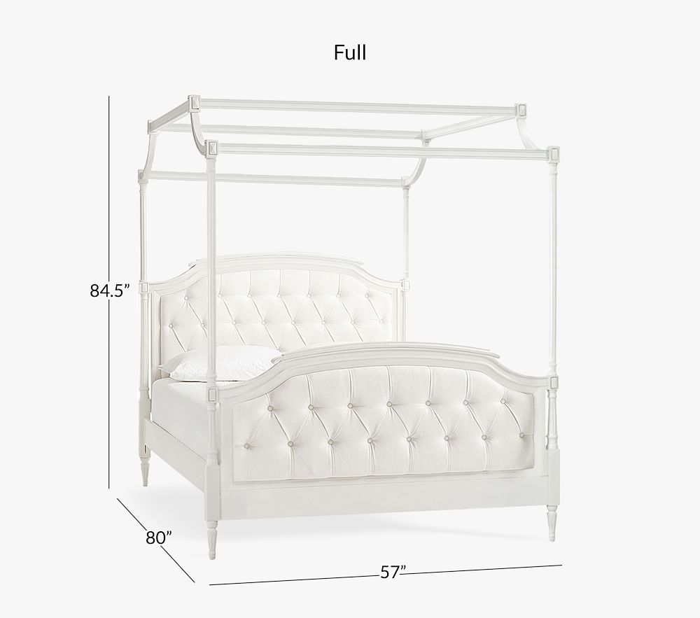 Pottery barn canopy shop bed