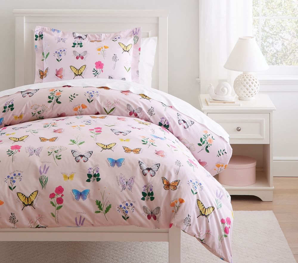 Botanical Butterfly Duvet Cover Shams