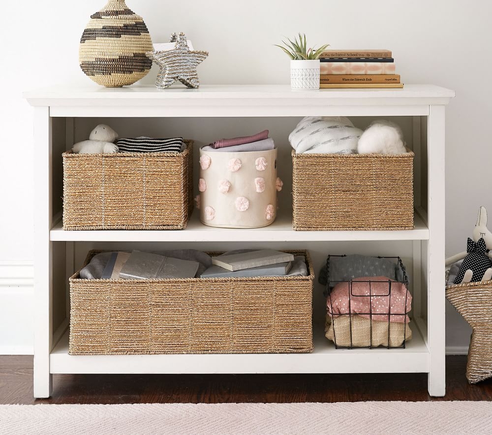 Pottery barn deals built in bookshelves
