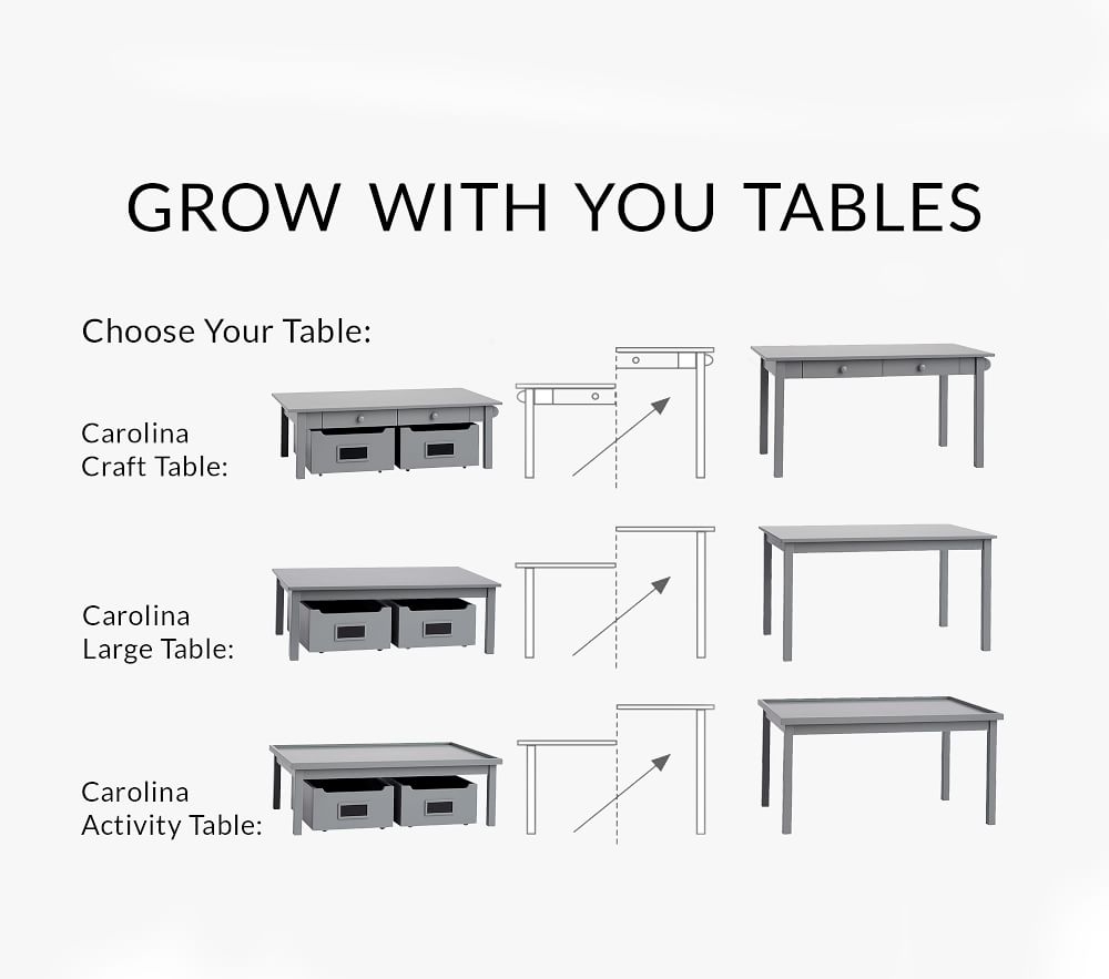 Carolina craft table & 4 chairs set top