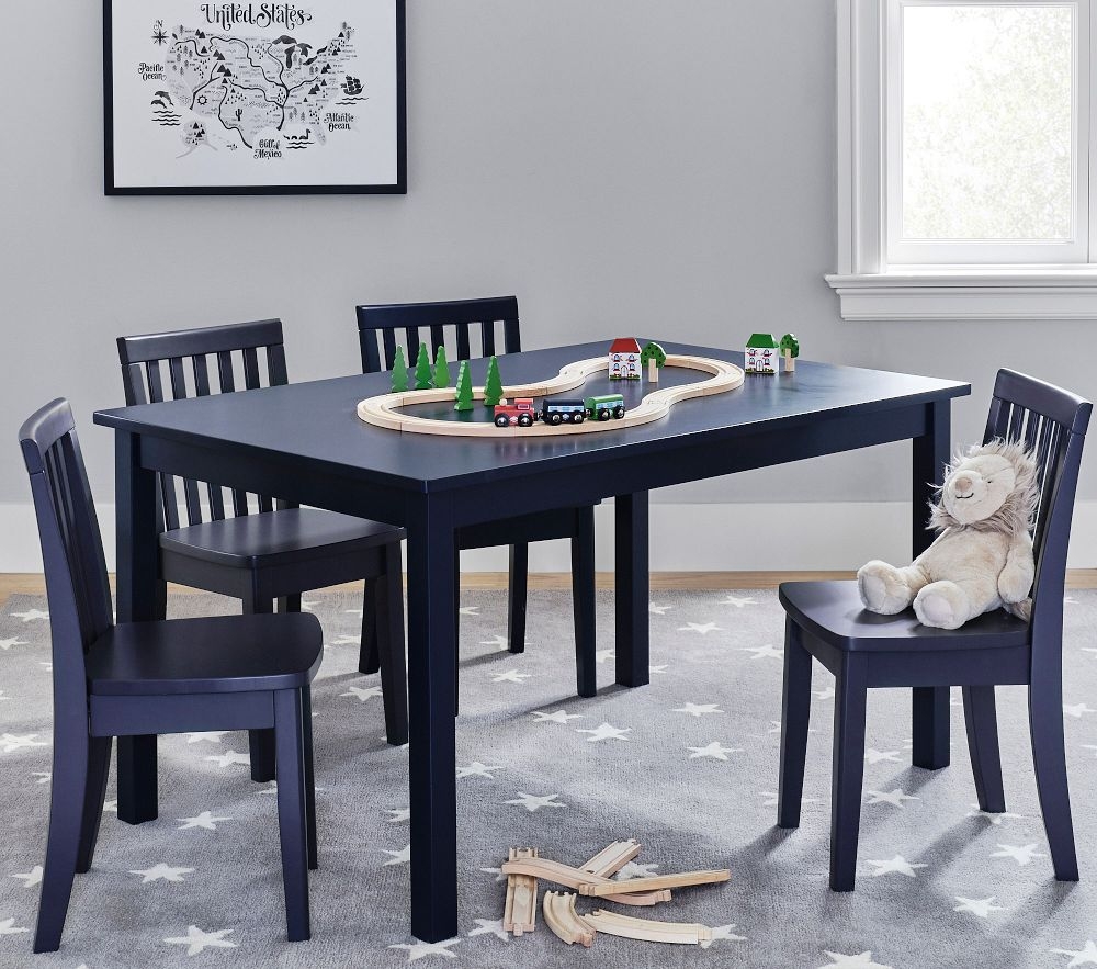 Pottery barn kids table and chair set discount