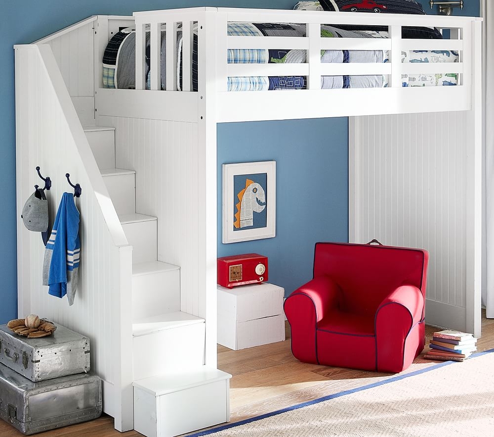 Bed with loft hot sale