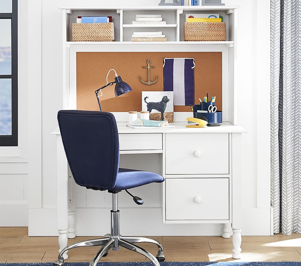 Desk with sales tall hutch