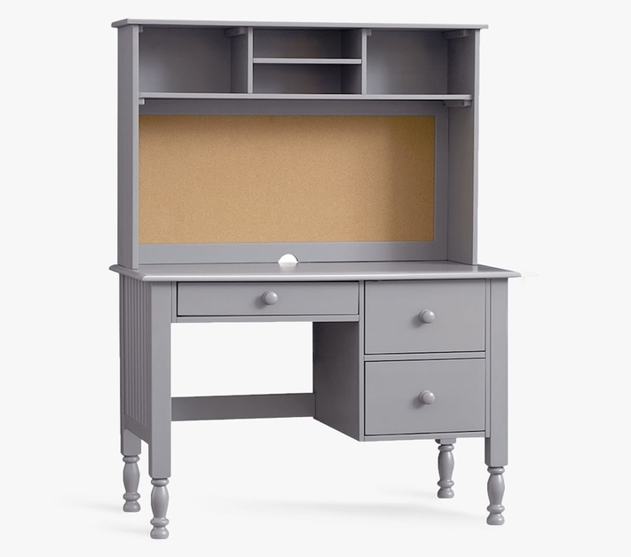 Pottery barn desk with hot sale hutch