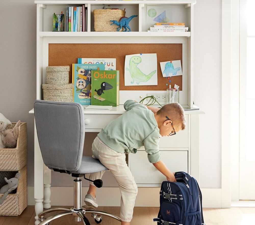 Kids study shop desk with hutch