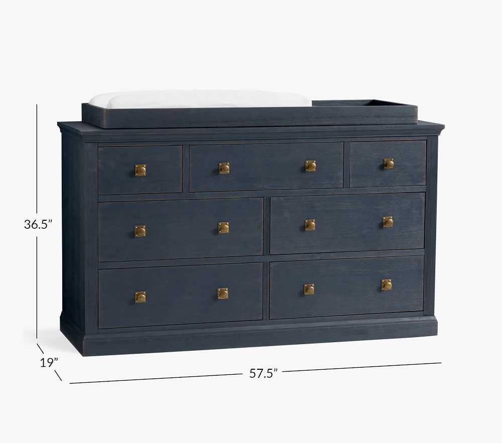 Blue 2025 baby dresser