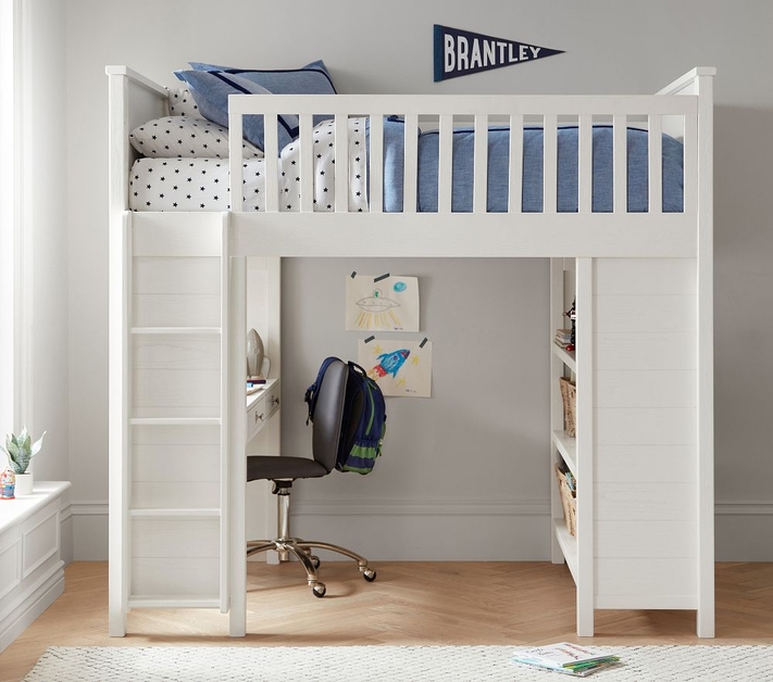 Loft bed with desk sales pottery barn