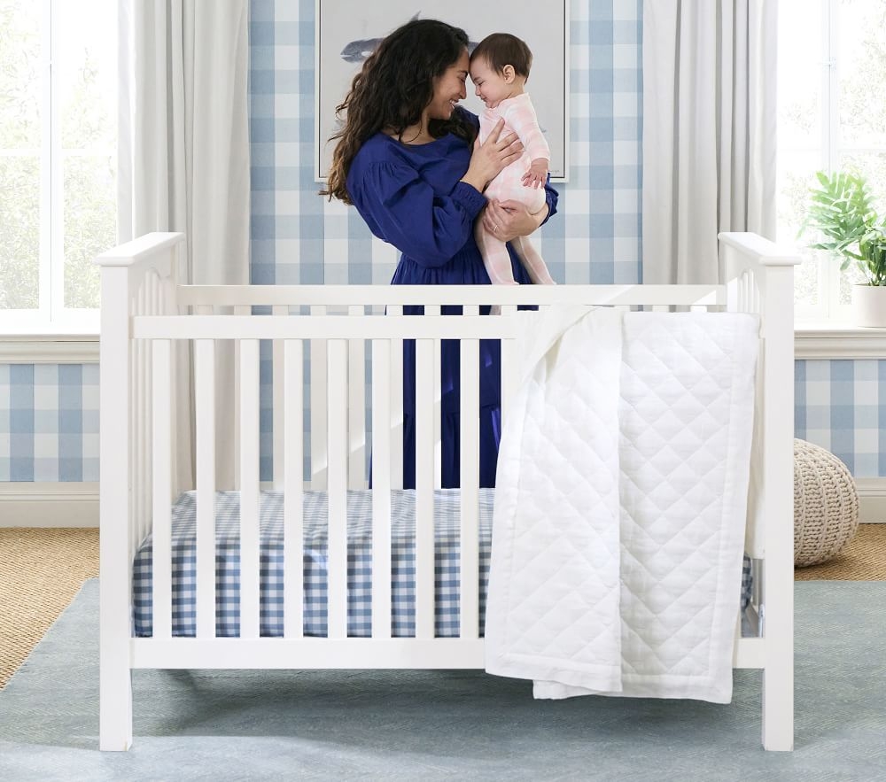 Pottery barn cot sheets on sale