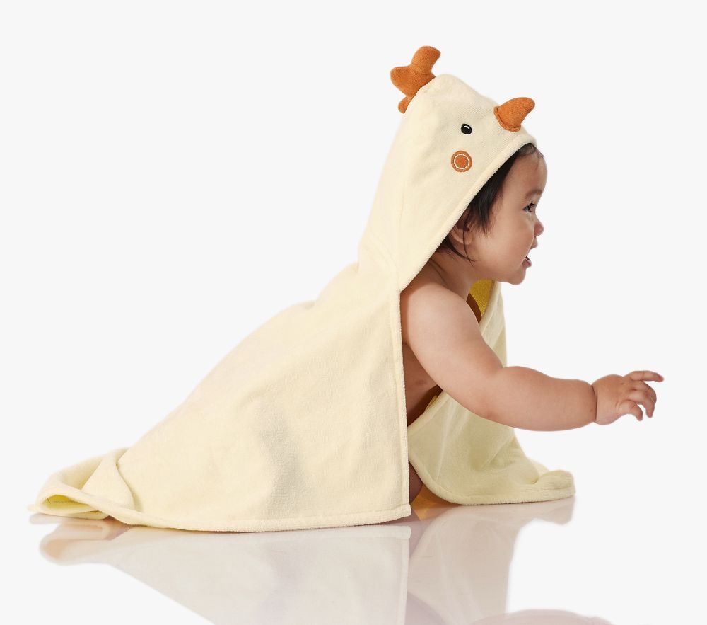 Elegant baby top hooded towel