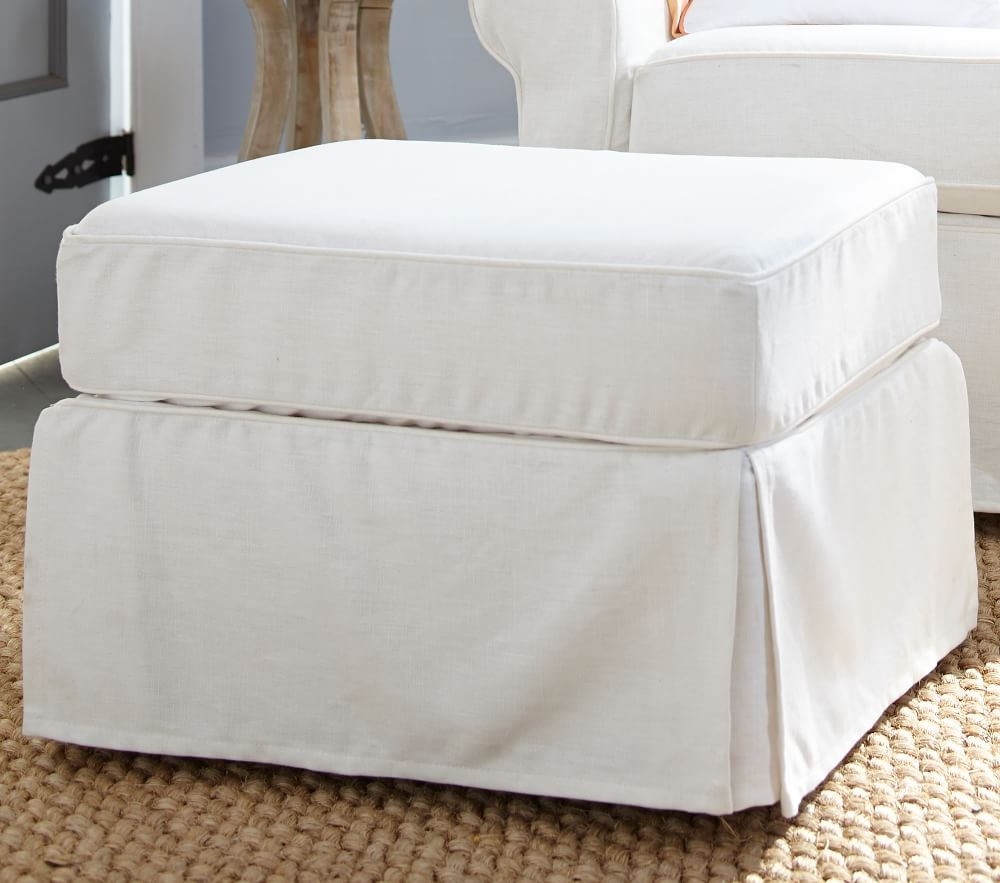 Slipcover ottoman online