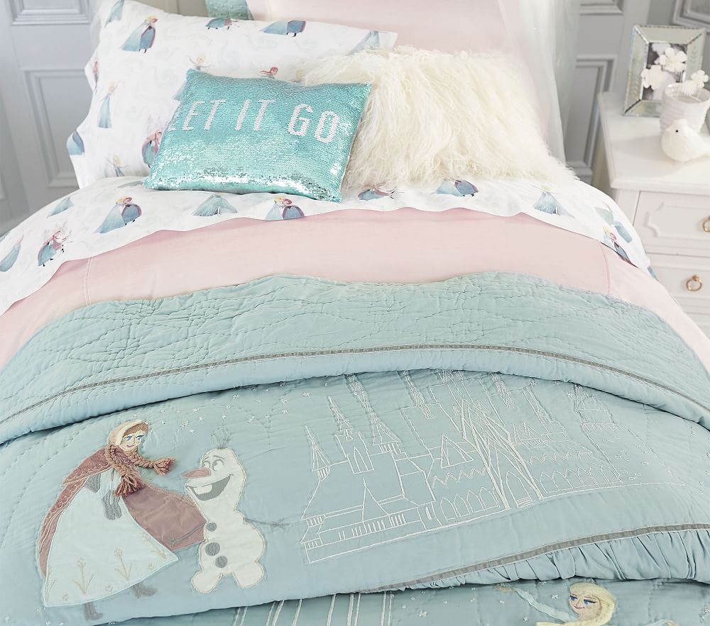 Frozen sheets top pottery barn