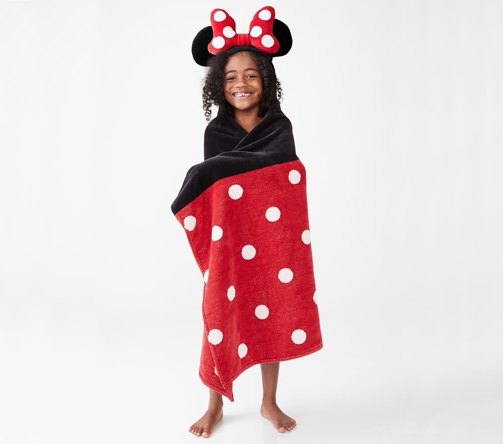 Shop Disney Minnie Mouse Kids Hooded Towel online Pottery Barn